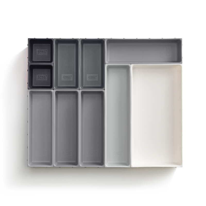 ชุดอุปกรณ์เก็บของในลิ้นชัก 10 ชิ้น Joseph Joseph สีเทา Joseph Joseph รุ่น Blox N85200